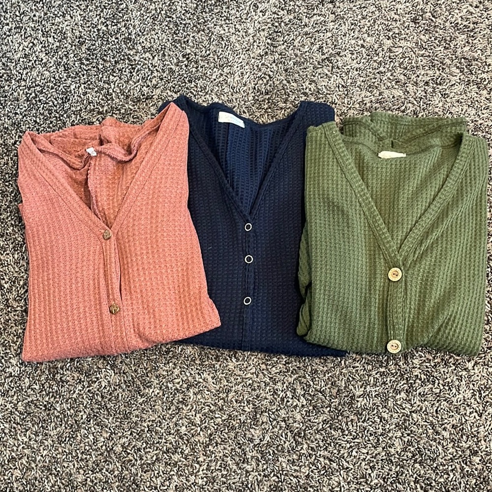 Waffle Knit tops
